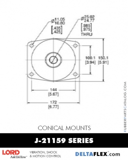 Rubber-Parts-Catalog-Delta-Flex-LORD-Conical-Mounts-J-21159-Series