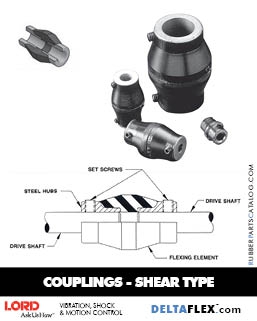 LORD DYNAFLEX  Rubber Coupling - Shear Type