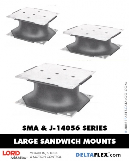 Rubber-Parts-Catalog-Delta-Flex-LORD-Flex-Bolt-LARGE-Sandwich-Mounts-SMA-J-14056-SERIES