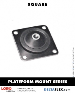 Delta Flex Vibration Isolator LORD Plateform Mount Series | Square