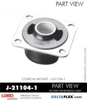 Rubber-Parts-Catalog-Delta-Flex-LORD-Corporation-Conical-Mount-J-21104-1
