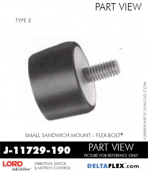 Rubber-Parts-Catalog-Delta-Flex-LORD-Flex-Bolt-Small-Sandwich-Mounts-J-11729-190