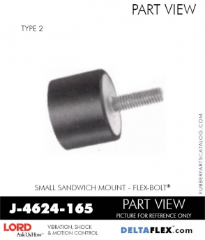 Rubber-Parts-Catalog-Delta-Flex-LORD-Flex-Bolt-Small-Sandwich-Mounts-J-4624-165