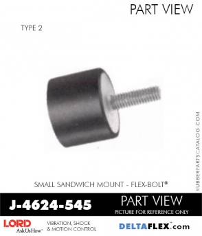 Rubber-Parts-Catalog-Delta-Flex-LORD-Flex-Bolt-Small-Sandwich-Mounts-J-4624-545