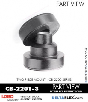 Rubber-Parts-Catalog-Delta-Flex-LORD-Corporation-Two-piece-mount-cb-2200-series-CB-2201-3