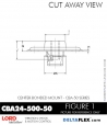 Rubber-Parts-Catalog-Delta-Flex-LORD-Corporation-Vibration-Control-Center-Bonded-Mounts-CBA24-500-50
