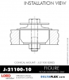 Rubber-Parts-Catalog-Delta-Flex-LORD-Corporation-Conical-Mount-J-21100-10