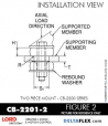 Rubber-Parts-Catalog-Delta-Flex-LORD-Corporation-Two-piece-mount-cb-2200-series-CB-2201-2