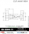 Rubber-Parts-Catalog-com-LORD-Corporation-Two-Piece-Center-Bonded-Mount-CB-2200-Series-OIL-RESISTANT-CB-2204-11