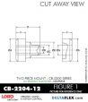 Rubber-Parts-Catalog-com-LORD-Corporation-Two-Piece-Center-Bonded-Mount-CB-2200-Series-OIL-RESISTANT-CB-2204-12