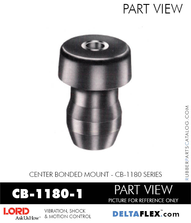 CB11801 LORD CB1180 Series Center Bonded Rubber Isolator