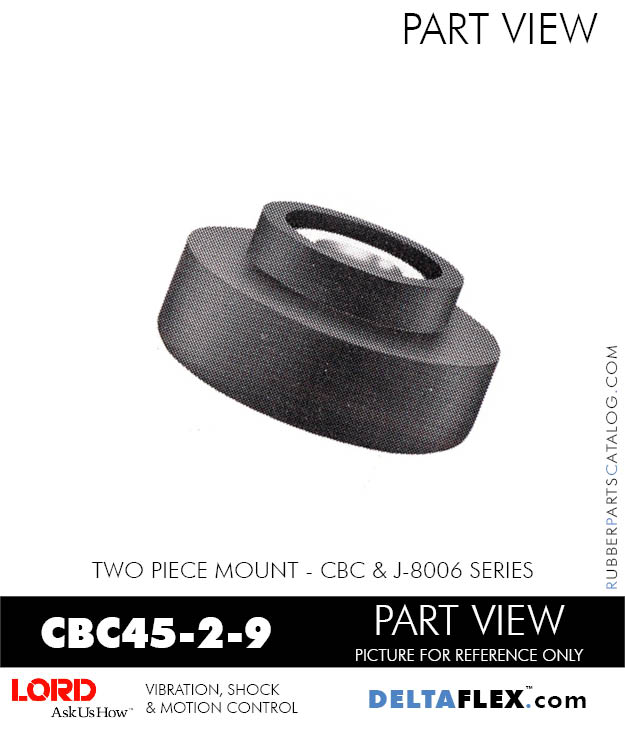CBC4529 LORD CBC Series TwoPiece Rubber Mount