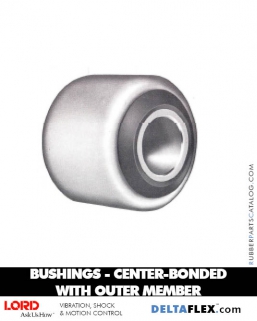 LORD CENTER BONDED BUSHING WITH OUTER MEMBER