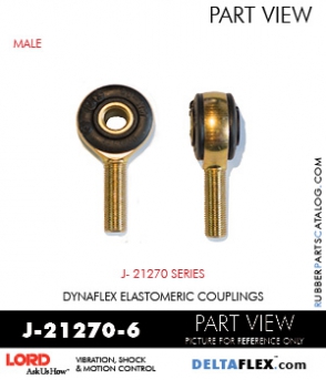 RubberPartsCatalog.com - LORD Corporation Rod Ends J-21270-6 RUBBER-PARTS-CATALOG-DELTAFLEX-Vibration-Isolator-LORD-ROD-ENDS-J-21270-6