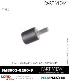 Rubber-Parts-Catalog-Delta-Flex-LORD-Flex-Bolt-Small-Sandwich-Mounts-SMB003-0200-9