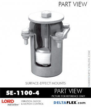 RUBBER-PARTS-CATALOG-DELTAFLEX-Vibration-Isolator-LORD-Suface-Effect-Mount-SE-1100-4