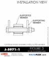 Rubber-Parts-Catalog-Delta-Flex-LORD-Bushings-Center-Bonded-Bushings-RubberPartsCatalog.com - LORD Corporation Center-Boned Bushing J-5971-1