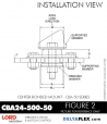 Rubber-Parts-Catalog-Delta-Flex-LORD-Corporation-Vibration-Control-Center-Bonded-Mounts-CBA24-500-50