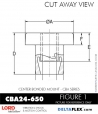 Rubber-Parts-Catalog-Delta-Flex-LORD-Corporation-Vibration-Control-Center-Bonded-Mounts-CBA24-650