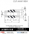 RubberPartsCatalog.com - LORD Corporation BinDynaflex Shear-Type Coupling - J-1211-1-2 RUBBER-PARTS-CATALOG-DELTAFLEX-Vibration-Isolator-LORD-Dynaflex-Shear-Type-Couplings -Coupling-J-1211-1-2