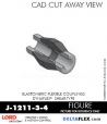 RubberPartsCatalog.com - LORD Corporation BinDynaflex Shear-Type Coupling - J-1211-3-4 RUBBER-PARTS-CATALOG-DELTAFLEX-Vibration-Isolator-LORD-Dynaflex-Shear-Type-Couplings -Coupling-J-1211-3-4