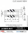 RubberPartsCatalog.com - LORD Corporation BinDynaflex Shear-Type Coupling - J-1211-4-1 RUBBER-PARTS-CATALOG-DELTAFLEX-Vibration-Isolator-LORD-Dynaflex-Shear-Type-Couplings -Coupling-J-1211-4-1
