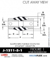 RubberPartsCatalog.com - LORD Corporation BinDynaflex Shear-Type Coupling - J-1211-5-1 RUBBER-PARTS-CATALOG-DELTAFLEX-Vibration-Isolator-LORD-Dynaflex-Shear-Type-Couplings -Coupling-J-1211-5-1