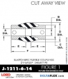 RubberPartsCatalog.com - LORD Corporation BinDynaflex Shear-Type Coupling - J-1211-6-14 RUBBER-PARTS-CATALOG-DELTAFLEX-Vibration-Isolator-LORD-Dynaflex-Shear-Type-Couplings -Coupling-J-1211-6-14