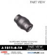 RubberPartsCatalog.com - LORD Corporation BinDynaflex Shear-Type Coupling - J-1211-6-14 RUBBER-PARTS-CATALOG-DELTAFLEX-Vibration-Isolator-LORD-Dynaflex-Shear-Type-Couplings -Coupling-J-1211-6-14