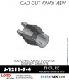 RubberPartsCatalog.com - LORD Corporation BinDynaflex Shear-Type Coupling - J-1211-7-4