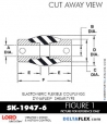 RubberPartsCatalog.com - LORD Corporation BinDynaflex Shear-Type Coupling - SK-1947-6 RUBBER-PARTS-CATALOG-DELTAFLEX-Vibration-Isolator-LORD-Dynaflex-Shear-Type-Couplings -Coupling-SK-1947-6