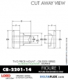 Rubber-Parts-Catalog-com-LORD-Corporation-Two-Piece-Center-Bonded-Mount-CB-2200-Series-OIL-RESISTANT-CB-2201-14