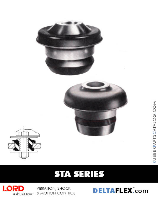 LORD STA SERIES Center Bonded Mounts - DeltaFlex